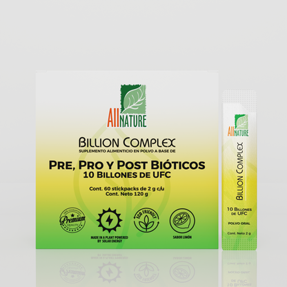 All Nature | Billion Complex Pre, Pro y Post Bióticos | 10 Billones de UFC